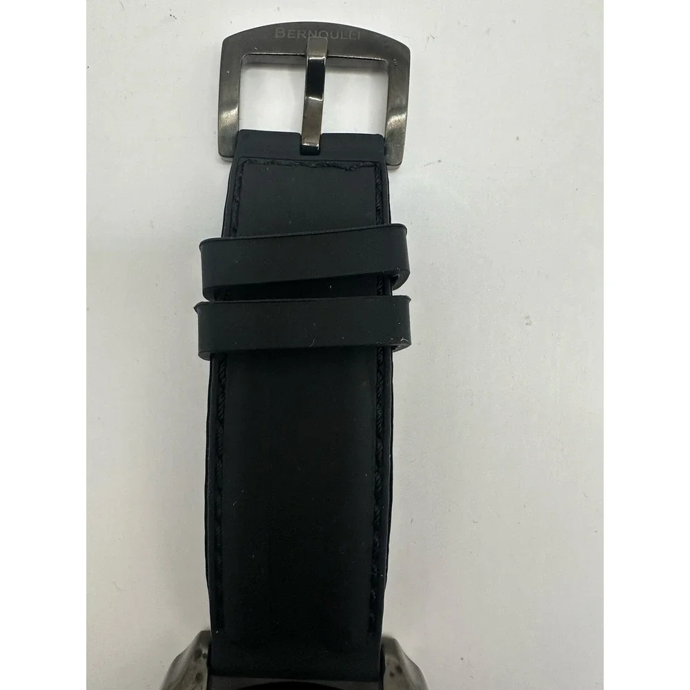 Bernoulli Watch 9798 Mens Dual Time New Batteries 54MM 9.5